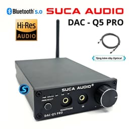 Đầu giải mã SUCA Q5 PRO [CHÍNH HÃNG] Bluetooth 5.0 | USB - Optical - Coaxial | Hỗ Trợ 24Bit/192kHz 1