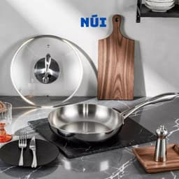 Chảo Sâu Lòng Nắp Táo OYATTON 3 Lớp Inox 18/10 Cao Cấp Size 20,24,26m - Chảo Chiên Xào Phù Hợp mọi loại bếp 5
