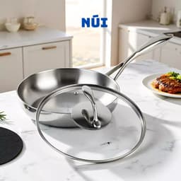 Chảo Sâu Lòng Nắp Táo OYATTON 3 Lớp Inox 18/10 Cao Cấp Size 20,24,26m - Chảo Chiên Xào Phù Hợp mọi loại bếp 7