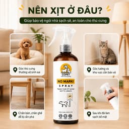 COPET NO/NOT |Xịt thơm tinh dầu xua đuổi chó mèo ngăn chó mèo cắn phá, phóng uế sai chỗ, khử mùi hiệu quả - 250m 3
