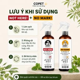 COPET NO/NOT |Xịt thơm tinh dầu xua đuổi chó mèo ngăn chó mèo cắn phá, phóng uế sai chỗ, khử mùi hiệu quả - 250m 4