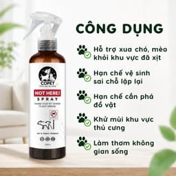 COPET NO/NOT |Xịt thơm tinh dầu xua đuổi chó mèo ngăn chó mèo cắn phá, phóng uế sai chỗ, khử mùi hiệu quả - 250m 7