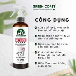 COPET NO/NOT |Xịt thơm tinh dầu xua đuổi chó mèo ngăn chó mèo cắn phá, phóng uế sai chỗ, khử mùi hiệu quả - 250m 9