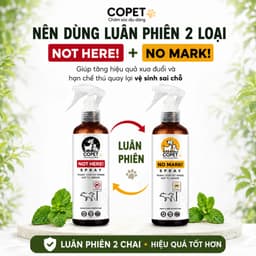 COPET NO/NOT |Xịt thơm tinh dầu xua đuổi chó mèo ngăn chó mèo cắn phá, phóng uế sai chỗ, khử mùi hiệu quả - 250m 1