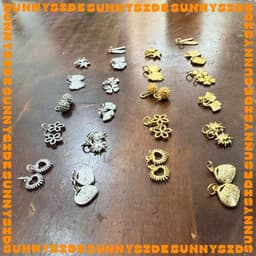 01 Charm Treo Hoạ Tiết Trendy Dễ Thương Mạ Vàng 18K Cao Cấp Phụ Kiện Xâu Mix Vòng Tay Nam Nữ Làm Trang Sức Handmade DIY 6