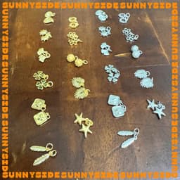 01 Charm Treo Hoạ Tiết Trendy Dễ Thương Mạ Vàng 18K Cao Cấp Phụ Kiện Xâu Mix Vòng Tay Nam Nữ Làm Trang Sức Handmade DIY 7