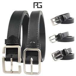 Thắt lưng nam nữ bản nhỏ 2,5cm và 3cm, thắt lưng khóa vuông chất liệu Titan cao cấp ST 1