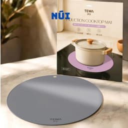 Tấm Lót Bếp Từ Silicone TEWA 80087 Chịu Nhiệt 270°C Bảo Vệ Mặt Kính Bếp Từ Size 24.5cm 1