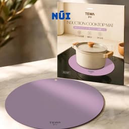 Tấm Lót Bếp Từ Silicone TEWA 80087 Chịu Nhiệt 270°C Bảo Vệ Mặt Kính Bếp Từ Size 24.5cm 5