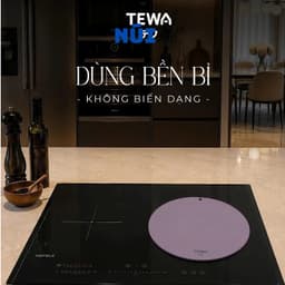 Tấm Lót Bếp Từ Silicone TEWA 80087 Chịu Nhiệt 270°C Bảo Vệ Mặt Kính Bếp Từ Size 24.5cm 6