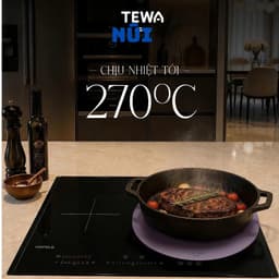 Tấm Lót Bếp Từ Silicone TEWA 80087 Chịu Nhiệt 270°C Bảo Vệ Mặt Kính Bếp Từ Size 24.5cm 7
