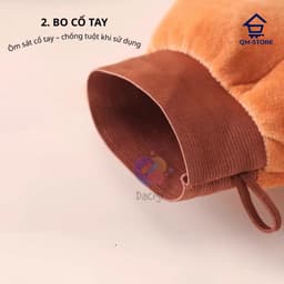 Găng tay thoa kem body chống dính, găng tay bôi lotion chống dính dưỡng da massage body 2 lớp (hoong)QM-STORE 7