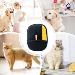 Găng Tay Gôm Hút Lông Chó Mèo Tĩnh Điện -Dọn Lông Thú Cưng Trên Quần Áo Ghế Sofa Tiện Lợi(ale) QM-STORE 2