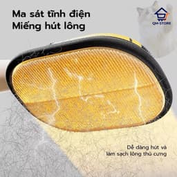 Găng Tay Gôm Hút Lông Chó Mèo Tĩnh Điện -Dọn Lông Thú Cưng Trên Quần Áo Ghế Sofa Tiện Lợi(ale) QM-STORE 4