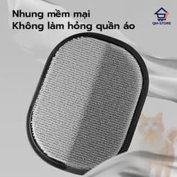 Găng Tay Gôm Hút Lông Chó Mèo Tĩnh Điện -Dọn Lông Thú Cưng Trên Quần Áo Ghế Sofa Tiện Lợi(ale) QM-STORE 8