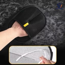 Găng Tay Gôm Hút Lông Chó Mèo Tĩnh Điện -Dọn Lông Thú Cưng Trên Quần Áo Ghế Sofa Tiện Lợi(ale) QM-STORE 5