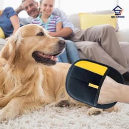 Găng Tay Gôm Hút Lông Chó Mèo Tĩnh Điện -Dọn Lông Thú Cưng Trên Quần Áo Ghế Sofa Tiện Lợi(ale) QM-STORE 7