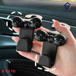 Sét Móc Treo Đồ Sau Ghế Ô Tô Hình Nơ Dễ Thương Nhựa ABS Chịu Lực Treo Túi Xách Đồ Dùng Xe Hơi tài. QM-STORE 4