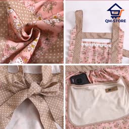 Tạp Dề Công Chúa Siêu Xinh Cho Các Chị Em Nội Trợ, Tạp Dề Nhà Bếp Nấu Ăn QM-STORE 7
