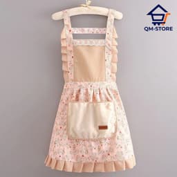 Tạp Dề Công Chúa Siêu Xinh Cho Các Chị Em Nội Trợ, Tạp Dề Nhà Bếp Nấu Ăn QM-STORE 5