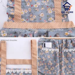 Tạp Dề Công Chúa Siêu Xinh Cho Các Chị Em Nội Trợ, Tạp Dề Nhà Bếp Nấu Ăn QM-STORE 8