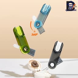 Cọ vệ sinh đa năng, dụng cụ vệ sinh cốc, bình sữa, bình nước xoay 360, 3 đầu chức năng QM-STORE 8