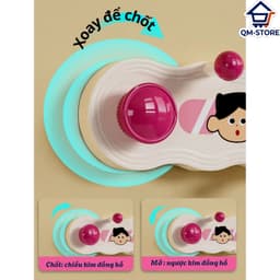Thanh móc treo cốc hút họa tiết dễ thương, Móc hút chân không pop up treo đồ nhà tắm, đồ bếp, chìa khóa QM-STORE 2