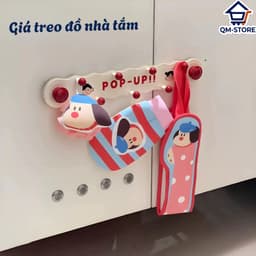 Thanh móc treo cốc hút họa tiết dễ thương, Móc hút chân không pop up treo đồ nhà tắm, đồ bếp, chìa khóa QM-STORE 8