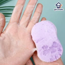Miếng rửa mặt Tẩy mụn đầu đen  - Bàn chải rửa mặt silicon mề, TIẸN DỤNG QM-STORE 1