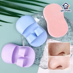 Miếng rửa mặt Tẩy mụn đầu đen  - Bàn chải rửa mặt silicon mề, TIẸN DỤNG QM-STORE 4