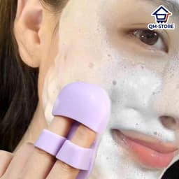Miếng rửa mặt Tẩy mụn đầu đen  - Bàn chải rửa mặt silicon mề, TIẸN DỤNG QM-STORE 7