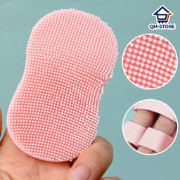 Miếng rửa mặt Tẩy mụn đầu đen  - Bàn chải rửa mặt silicon mề, TIẸN DỤNG QM-STORE 8