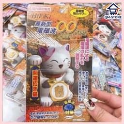 Chip Dán Chống Bức Xạ Điện Từ Hitoki Hình Mèo May Mắn Nhật Bản, Miếng Dán Điện Thoại Hỗ Trợ Giảm Sóng Điện Từ QM-STORE 7