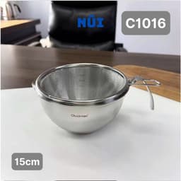 Ca Đong Rót Kèm Giỏ Lọc CHOCKMEN 15cm Inox 18/10 Dung tích 0.8L – Ca Lọc Cua, Lọc Dầu Đong Nguyên Liệu - C1016 2