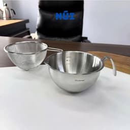 Ca Đong Rót Kèm Giỏ Lọc CHOCKMEN 15cm Inox 18/10 Dung tích 0.8L – Ca Lọc Cua, Lọc Dầu Đong Nguyên Liệu - C1016 8