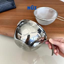 Ca Đong Rót Kèm Giỏ Lọc CHOCKMEN 15cm Inox 18/10 Dung tích 0.8L – Ca Lọc Cua, Lọc Dầu Đong Nguyên Liệu - C1016 9