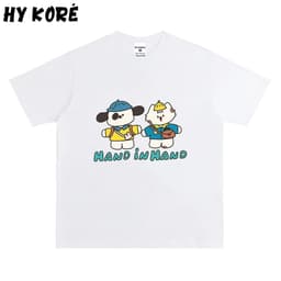 Áo Thun HY KORÉ Hand in Hand 3066 Form Rộng Localbrand Oversize Unisex Vải Poly 100% Nam Nữ Mặc Đẹp 1