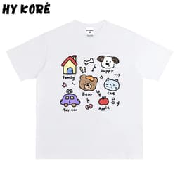 Áo Thun HY KORÉ Icon kute 3063 Form Rộng Localbrand Oversize Unisex Vải Poly 100% Nam Nữ Mặc Đẹp 1