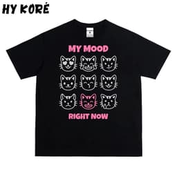 Áo Thun HY KORÉ MY MOOD 3070 Form Rộng Localbrand Oversize Unisex Vải Poly 100% Nam Nữ Mặc Đẹp 1