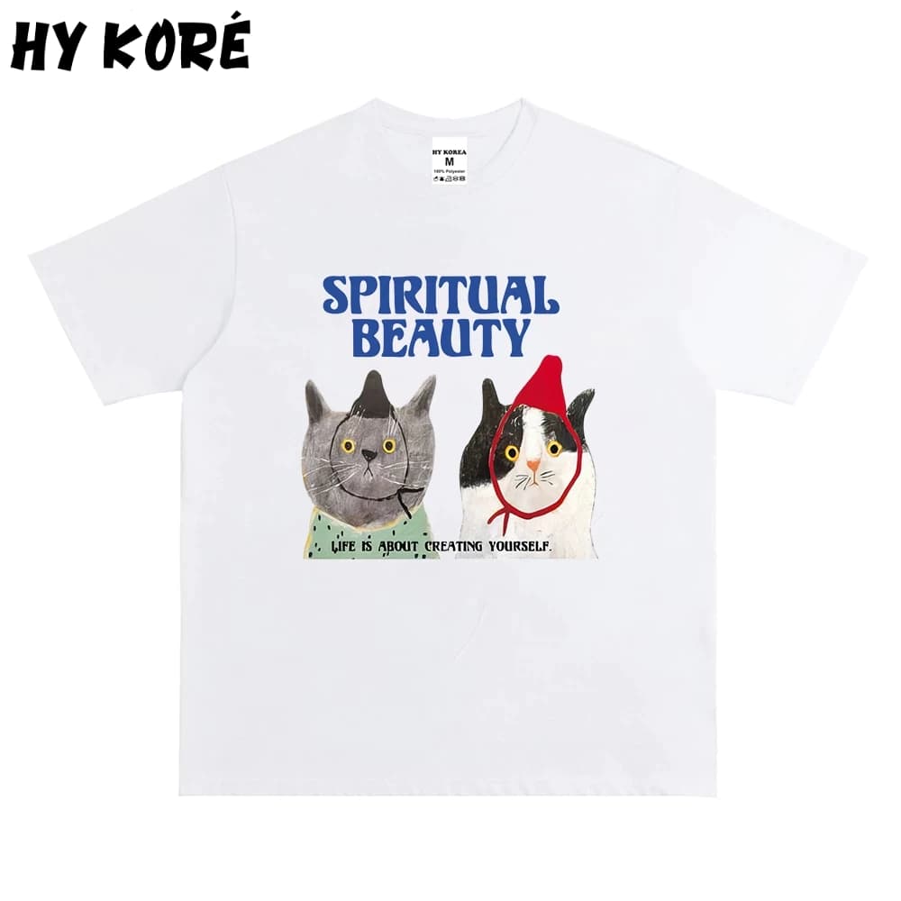 Áo Thun HY KORÉ Spiritual 3072 Form Rộng Localbrand Oversize Unisex Vải Poly 100% Nam Nữ Mặc Đẹp