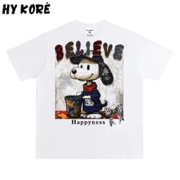 Áo Thun HY KORÉ Chó Believe 3078 Form Rộng Localbrand Oversize Unisex Vải Poly 100% Nam Nữ Mặc Đẹp 1