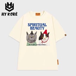 Áo Thun HY KORÉ Spiriual Beauty 3072 Form Rộng Localbrand Oversize Unisex Vải Cotton 65% Nam Nữ Mặc Đẹp 1