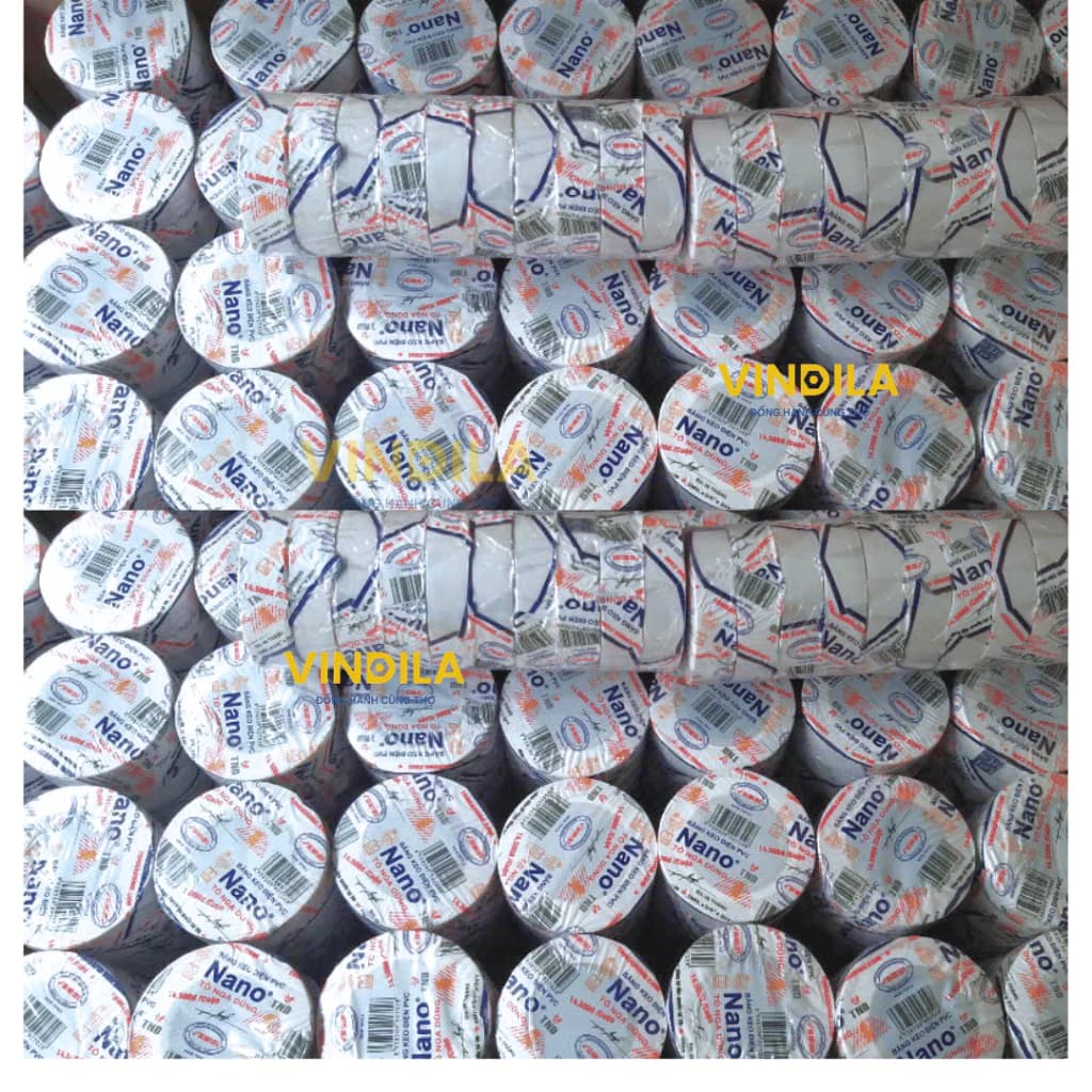 LỐC 5, 10 BĂNG KEO MÀU TRẮNG ĐEN TND