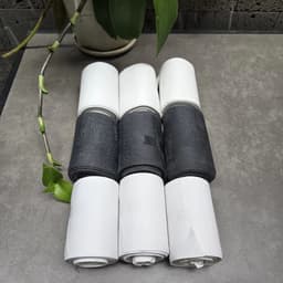 Màng cuốn ống lạnh - 1kg 3 cuộn  Xi quấn ống đồng trắng/đen – Simili cuốn ống cách nhiệt 300g/cuộn 8