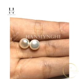 Đôi bông tai ngọc trai nuôi nước ngọt  2
