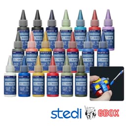 Sơn mô hình gốc nước Stedi water based cao cấp acrylic Mecha specific colors 18ml đủ màu model kit Gundam Matt MC40 MC60 1