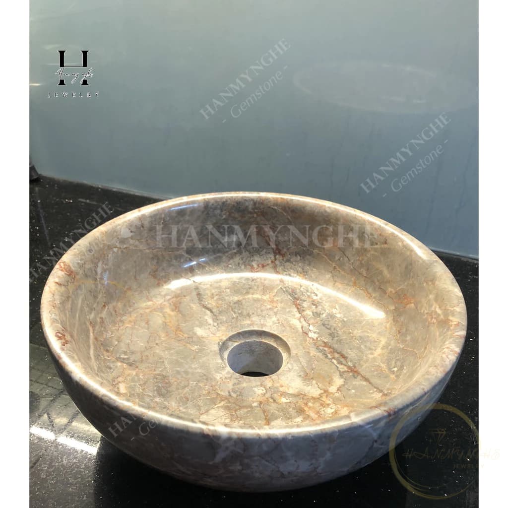 chậu lavabo tự nhiên non nước