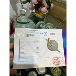 Bộ ấm trà đá ngọc cẩm thạch type A kèm giấy kiểm định liulad  5