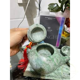 Bộ ấm trà đá ngọc cẩm thạch type A kèm giấy kiểm định liulad  3
