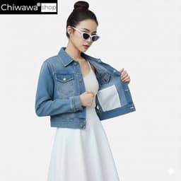 [AF]Áo Khoác Jean Unisex SALIMIT – Chất Denim Mềm, Mũ Phối Liền Cực Chất 4